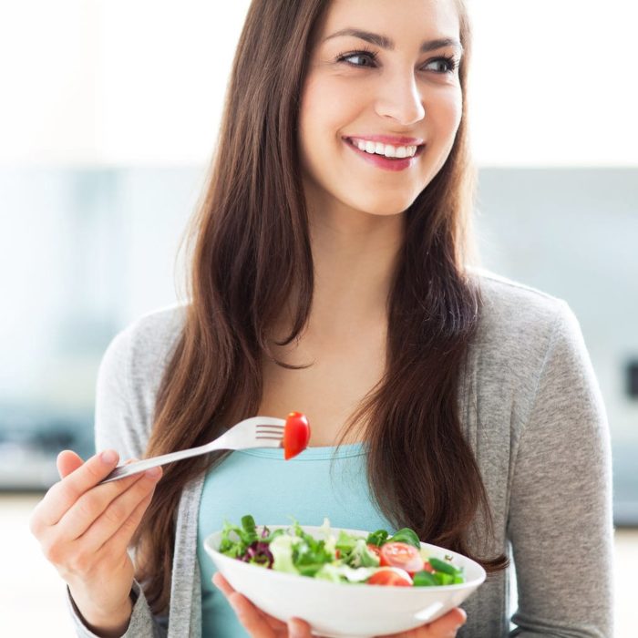 Girl Pretend To Be Health Conscious